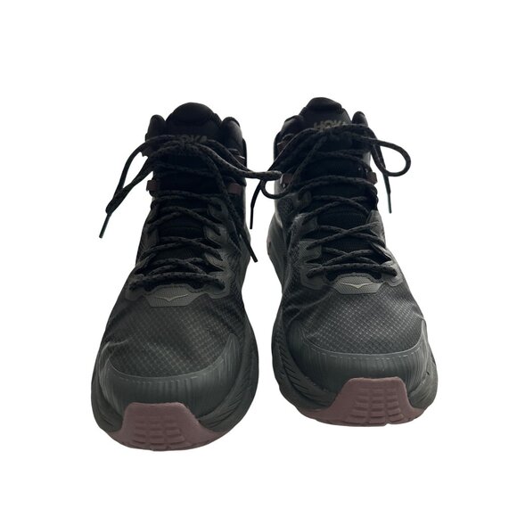 Hoka One One Trail Code Hiking Gray Boots Waterproof Black & Purple Size 9 - Picture 5 of 9